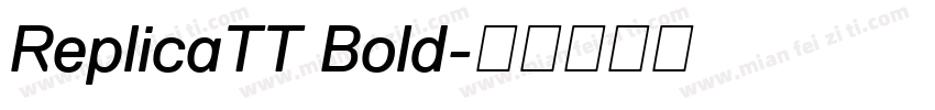 ReplicaTT Bold字体转换